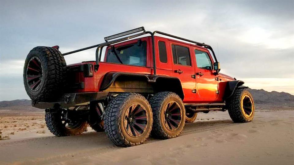 ساخت پیکاپ 6چرخ جیپ برپایه مدل رانگلر